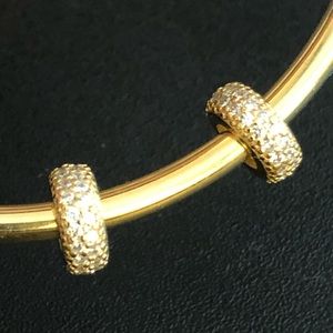 925 Pave Spacer Shine Charm